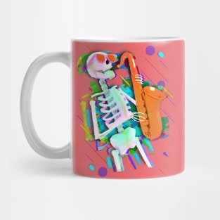 Skeleton Saxophone Mug